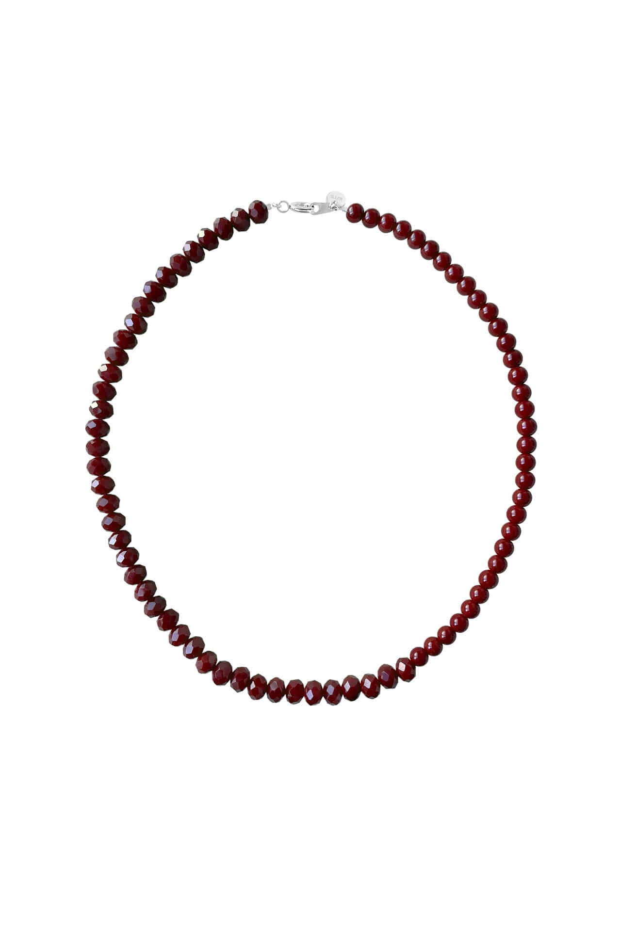 Half and Half Necklace | Dark Cherry