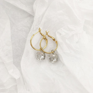 CUBIC MIX COLOR EARRING